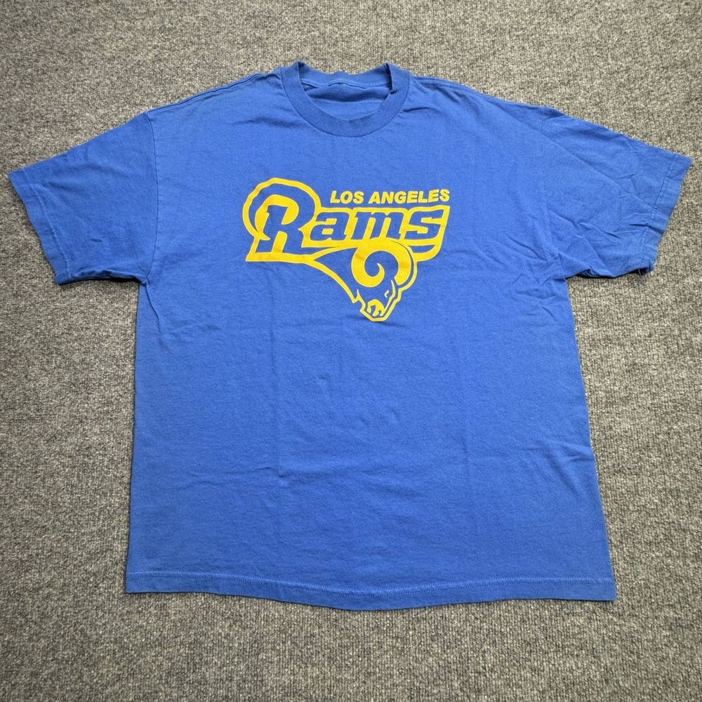 Los Angeles Rams T Shirt Mens XL Blue NFL Football Graphic Fan Gear
